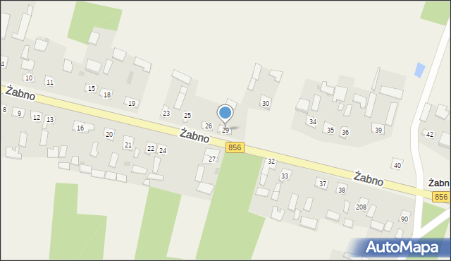 Żabno, Żabno, 29, mapa Żabno