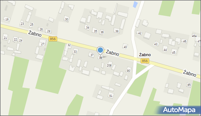 Żabno, Żabno, 38, mapa Żabno