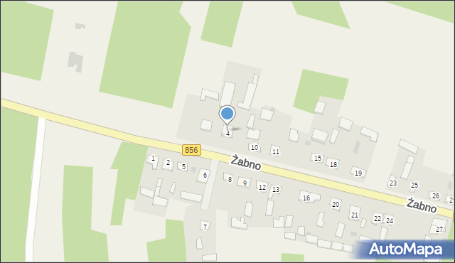 Żabno, Żabno, 4, mapa Żabno