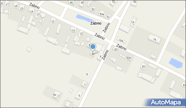 Żabno, Żabno, 9a, mapa Żabno