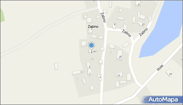 Żabno, Żabno, 4, mapa Żabno