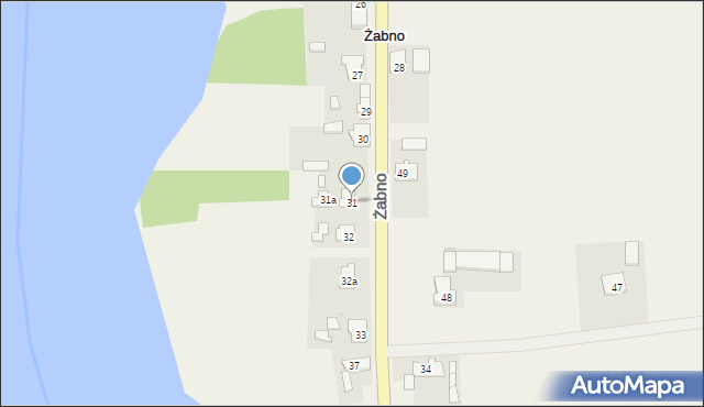 Żabno, Żabno, 31, mapa Żabno