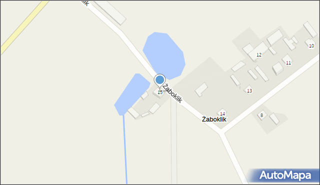 Żaboklik, Żaboklik, 15, mapa Żaboklik