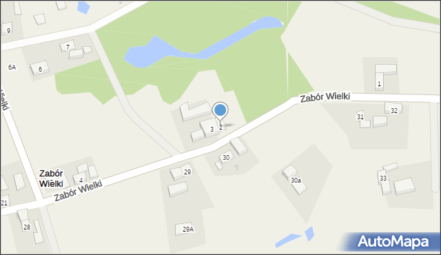 Zabór Wielki, Zabór Wielki, 2, mapa Zabór Wielki