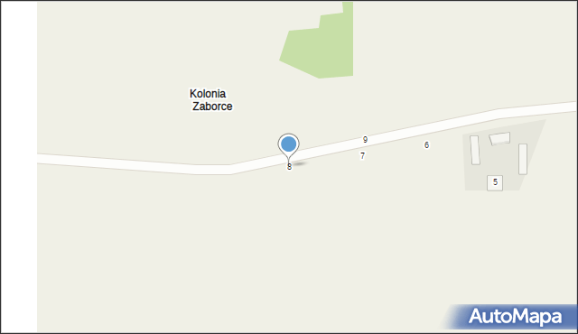 Zaborce, Zaborce, 8, mapa Zaborce