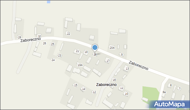 Zaboreczno, Zaboreczno, 18, mapa Zaboreczno