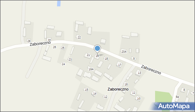 Zaboreczno, Zaboreczno, 19, mapa Zaboreczno