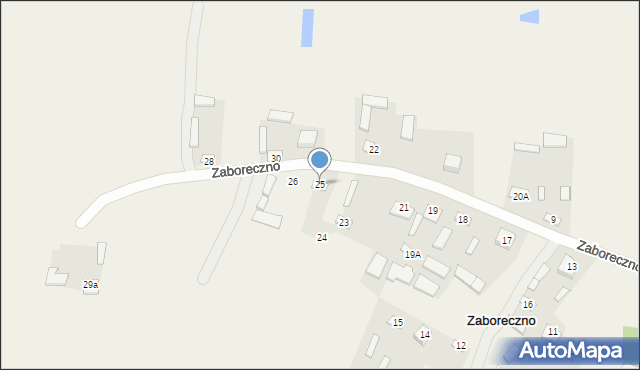 Zaboreczno, Zaboreczno, 25, mapa Zaboreczno