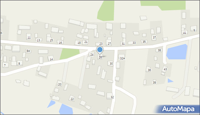 Zaborów, Zaborów, 26, mapa Zaborów