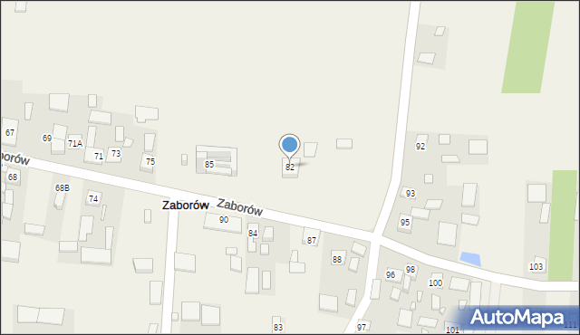 Zaborów, Zaborów, 82, mapa Zaborów