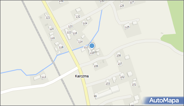 Zaborów, Zaborów, 110, mapa Zaborów