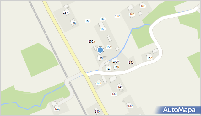Zaborów, Zaborów, 155, mapa Zaborów