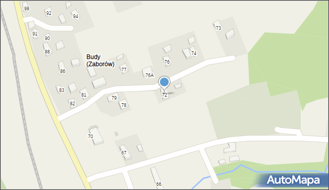 Zaborów, Zaborów, 72, mapa Zaborów