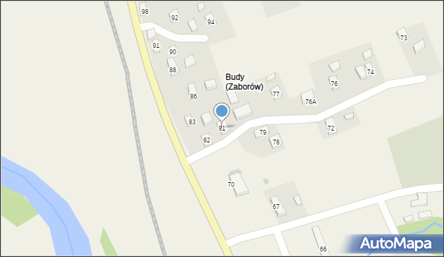 Zaborów, Zaborów, 81, mapa Zaborów