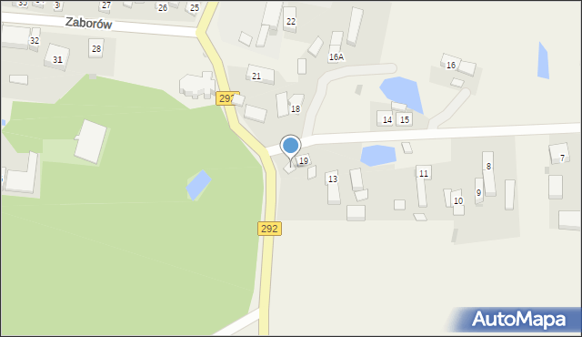 Zaborów, Zaborów, 20, mapa Zaborów