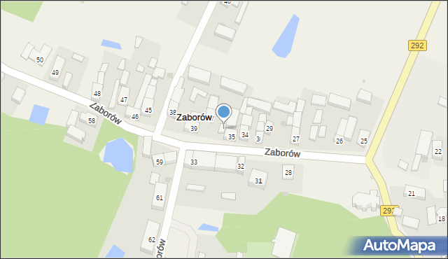 Zaborów, Zaborów, 36, mapa Zaborów