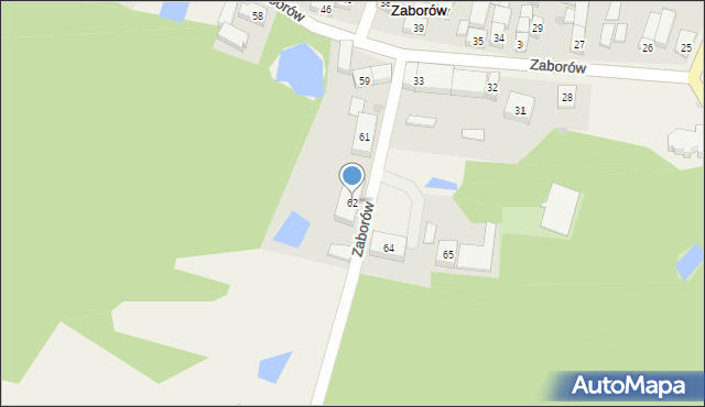 Zaborów, Zaborów, 62, mapa Zaborów