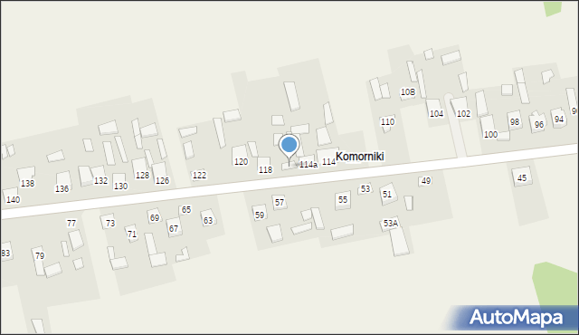 Zaborowice, Zaborowice, 116, mapa Zaborowice