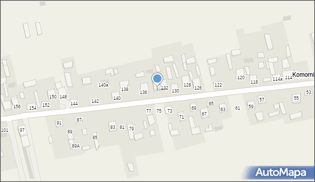 Zaborowice, Zaborowice, 134, mapa Zaborowice