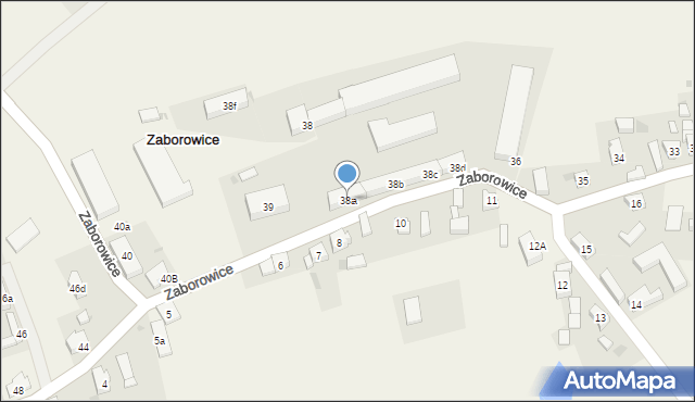 Zaborowice, Zaborowice, 38a, mapa Zaborowice