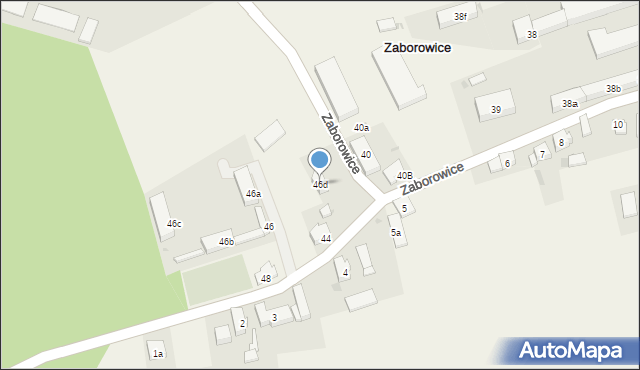 Zaborowice, Zaborowice, 46d, mapa Zaborowice