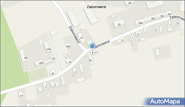 Zaborowice, Zaborowice, 5, mapa Zaborowice