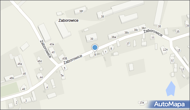 Zaborowice, Zaborowice, 6, mapa Zaborowice