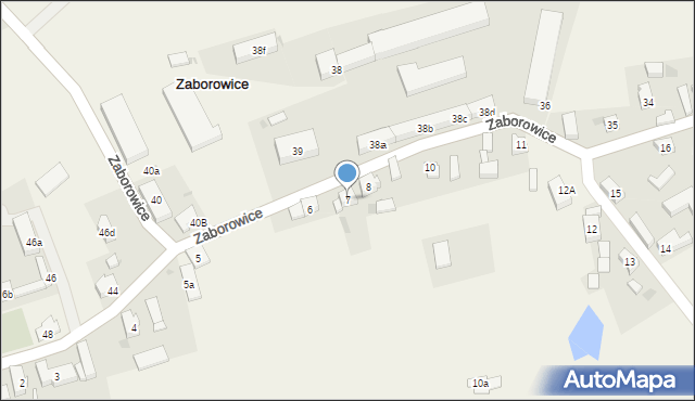 Zaborowice, Zaborowice, 7, mapa Zaborowice