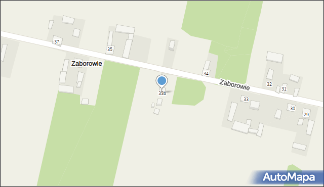 Zaborowie, Zaborowie, 33b, mapa Zaborowie