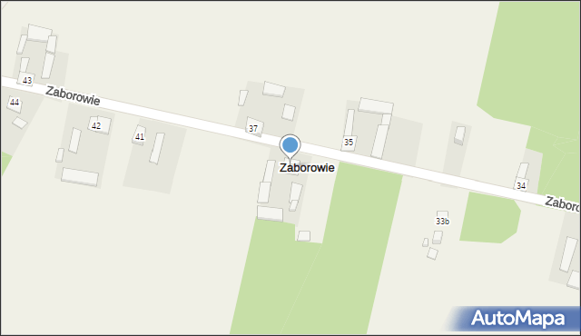 Zaborowie, Zaborowie, 36, mapa Zaborowie