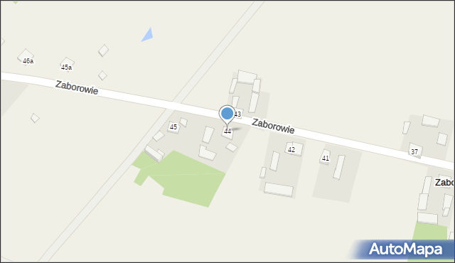 Zaborowie, Zaborowie, 44, mapa Zaborowie