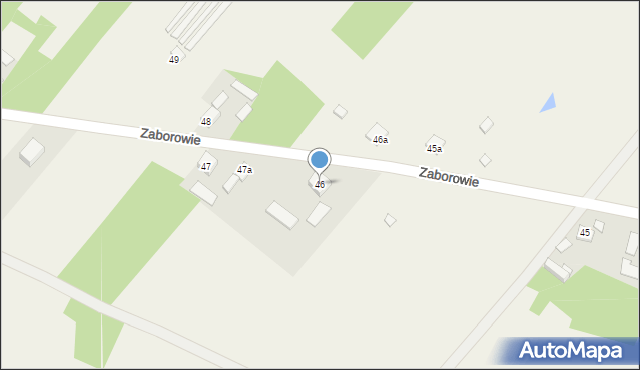 Zaborowie, Zaborowie, 46, mapa Zaborowie