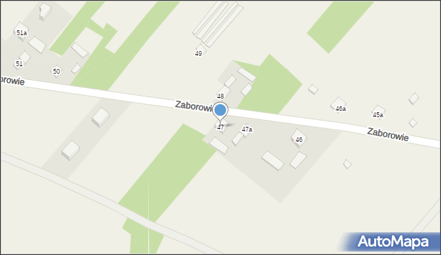 Zaborowie, Zaborowie, 47, mapa Zaborowie