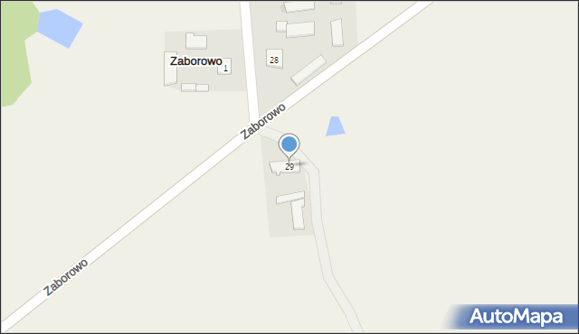 Zaborowo, Zaborowo, 29, mapa Zaborowo