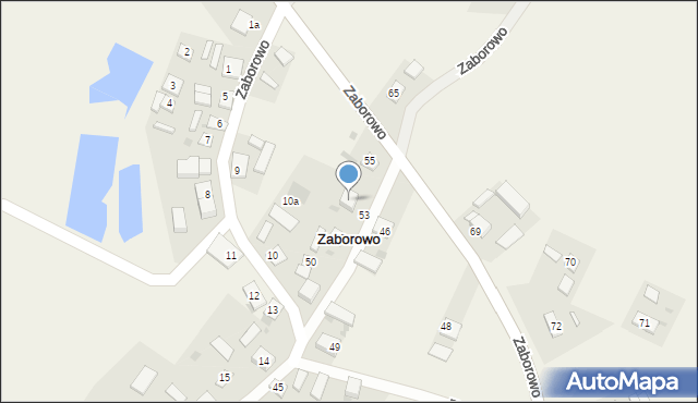 Zaborowo, Zaborowo, 54, mapa Zaborowo