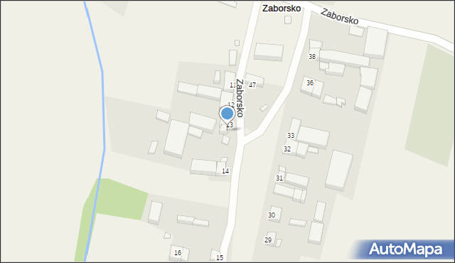 Zaborsko, Zaborsko, 13a, mapa Zaborsko