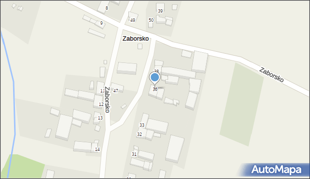 Zaborsko, Zaborsko, 36, mapa Zaborsko