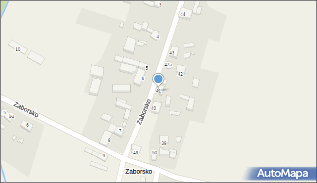 Zaborsko, Zaborsko, 41, mapa Zaborsko