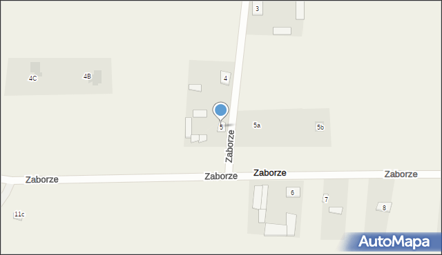 Zaborze, Zaborze, 5, mapa Zaborze