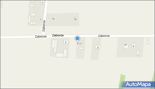 Zaborze, Zaborze, 7, mapa Zaborze