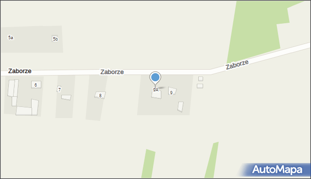 Zaborze, Zaborze, 9A, mapa Zaborze