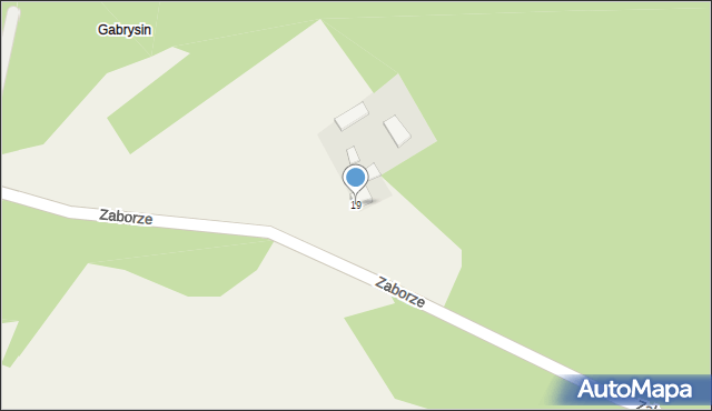 Zaborze, Zaborze, 19, mapa Zaborze