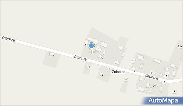 Zaborze, Zaborze, 3, mapa Zaborze