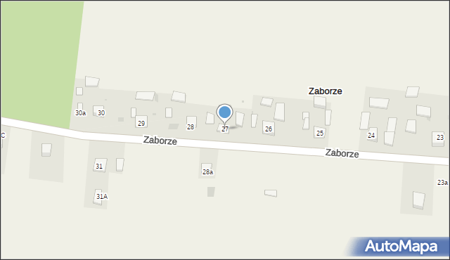 Zaborze, Zaborze, 27, mapa Zaborze
