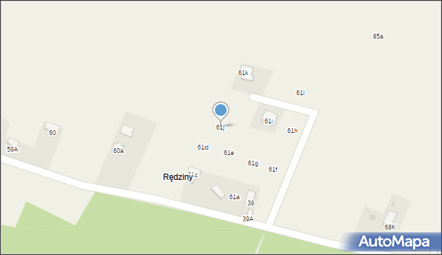 Zaborze, Zaborze, 61j, mapa Zaborze