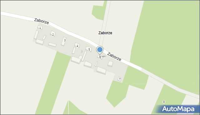 Zaborze, Zaborze, 6, mapa Zaborze