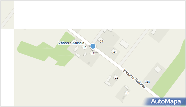 Zaborze-Kolonia, Zaborze-Kolonia, 11, mapa Zaborze-Kolonia