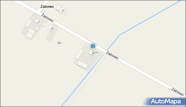 Żabowo, Żabowo, 19, mapa Żabowo