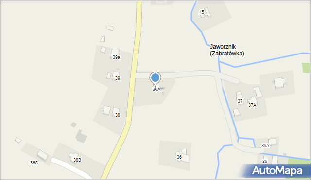 Zabratówka, Zabratówka, 36A, mapa Zabratówka