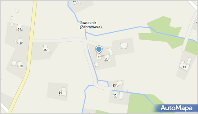 Zabratówka, Zabratówka, 37, mapa Zabratówka